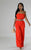 THE"BRUNCH DATE" JUMPSUIT (ORANGE)