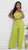 THE"BRUNCH DATE" JUMPSUIT (CYBER LIME)