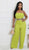 THE"BRUNCH DATE" JUMPSUIT (CYBER LIME)