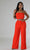 THE"BRUNCH DATE" JUMPSUIT (ORANGE)