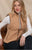 FRAN SLEEVELESS VEST (CARAMEL)